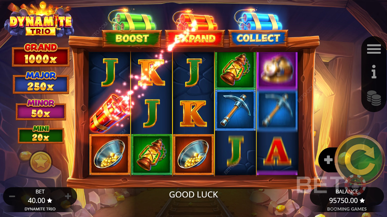 Recensione di Dynamite Trio da parte di BETO Slots