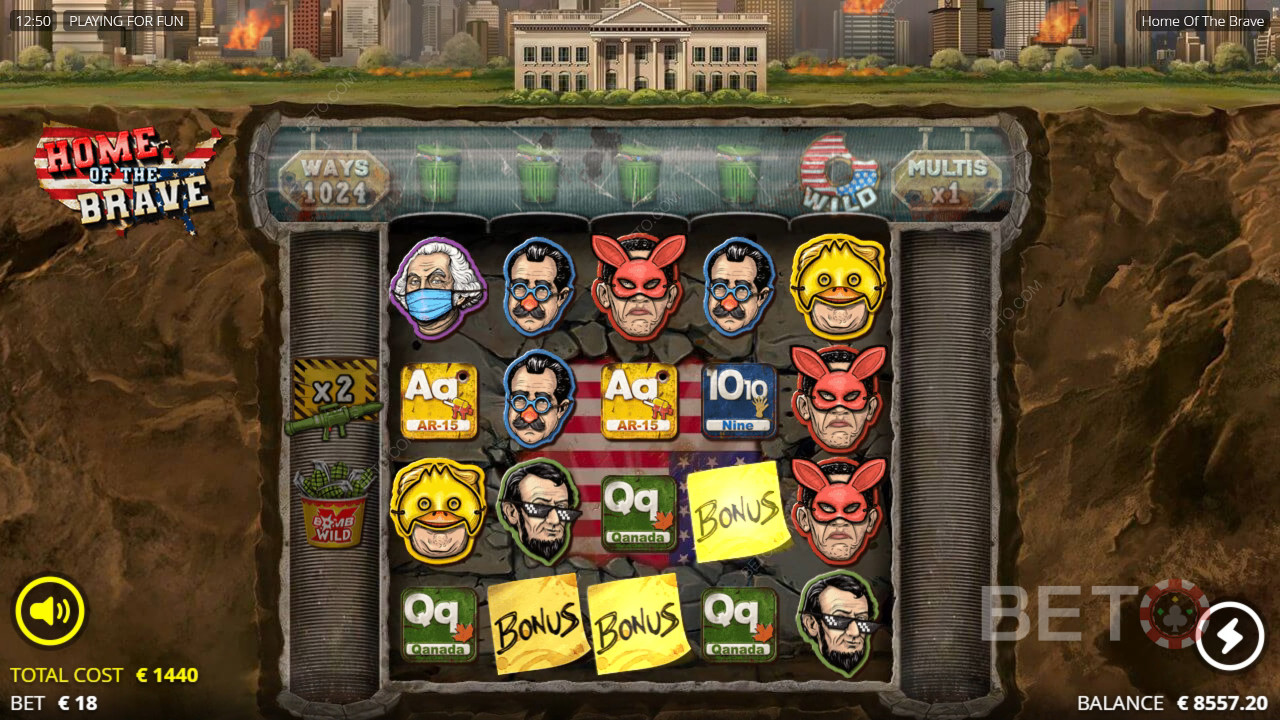 Home of the Brave Recensione di BETO Slots