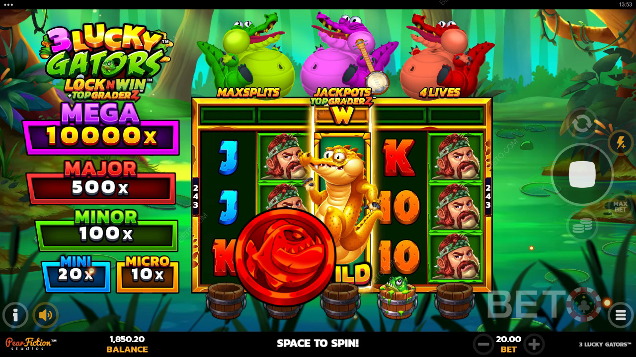 3 Lucky Gators Recensione di BETO Slots