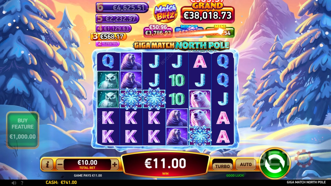 Recensione di Giga Match North Pole da parte di BETO Slots