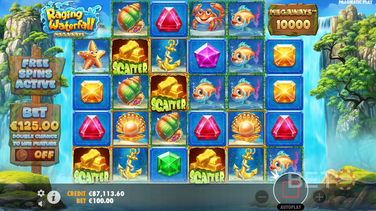Recensione di Raging Waterfall Megaways da parte di BETO Slots