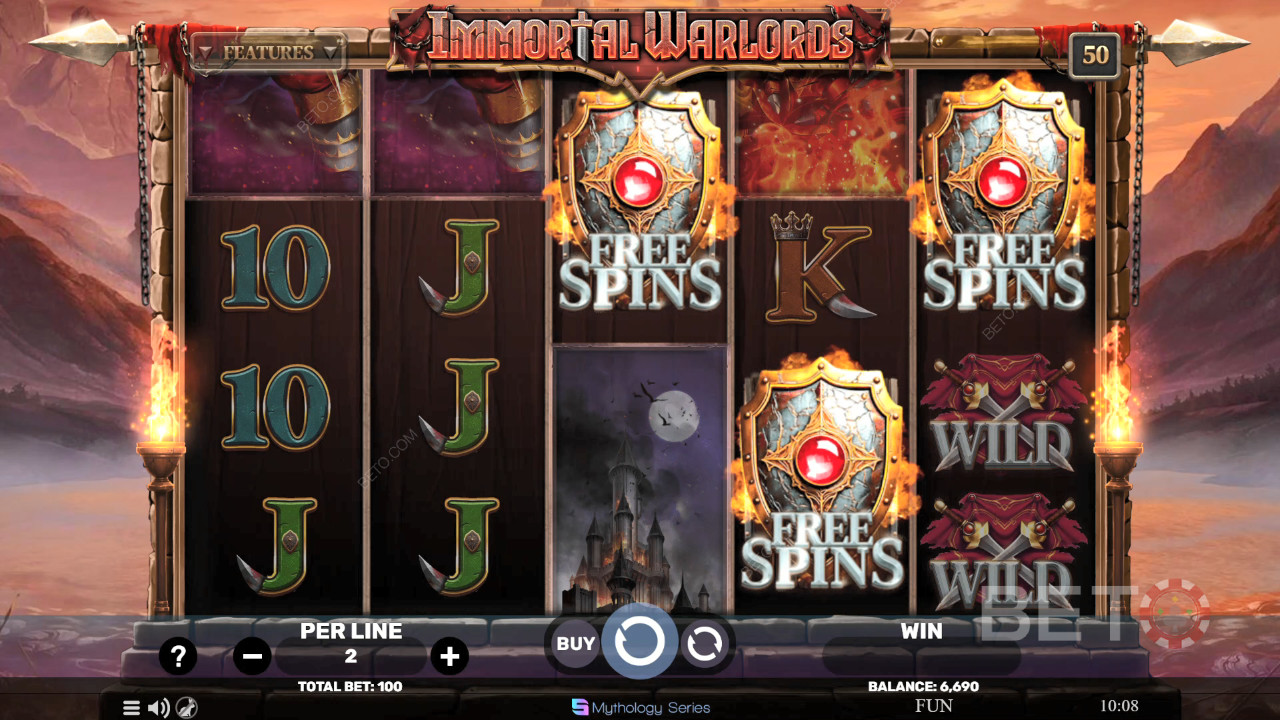 Recensione di Immortal Warlords da parte di BETO Slots