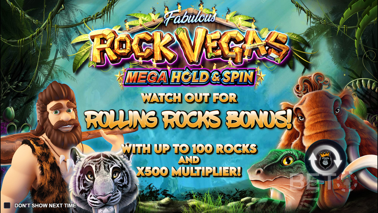 Divertiti con la funzione Tieni e vinci nella slot Rock Vegas
