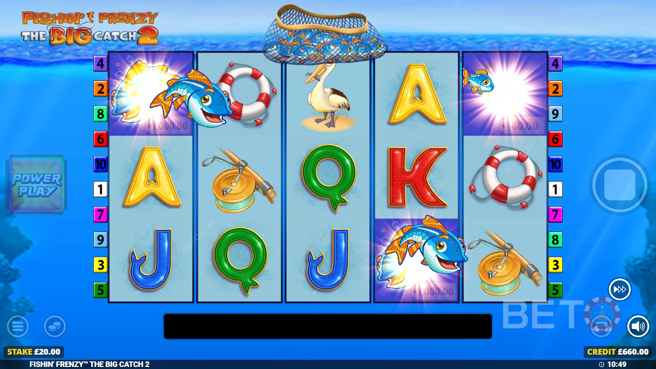 Vinci 5.000x la tua puntata nella slot online Fishin Frenzy The Big Catch 2!