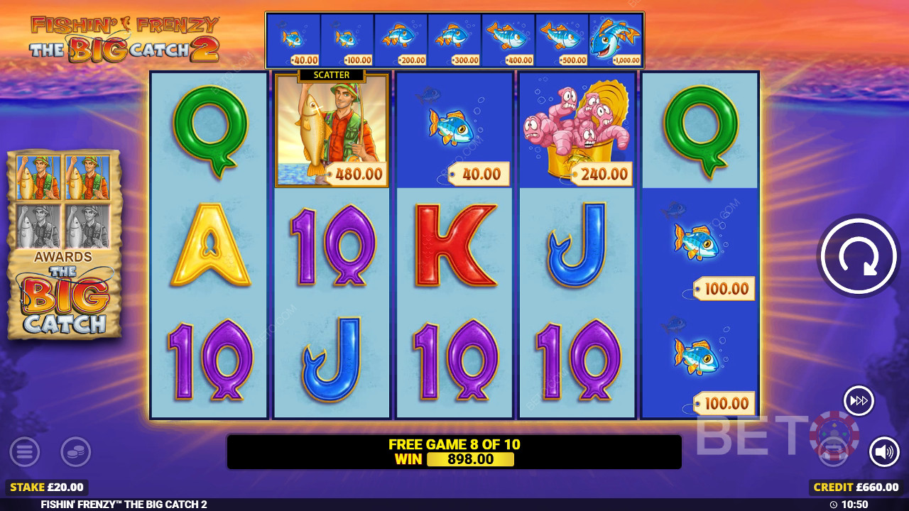 Le funzioni bonus spiegate in Fishin Frenzy The Big Catch 2 da Blueprint
