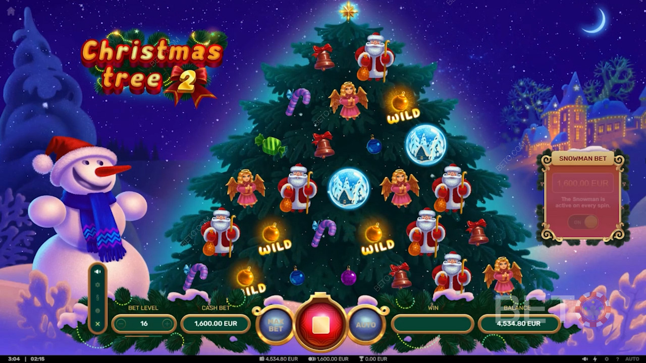 Godeteviun layout unico nella slot Christmas Tree2