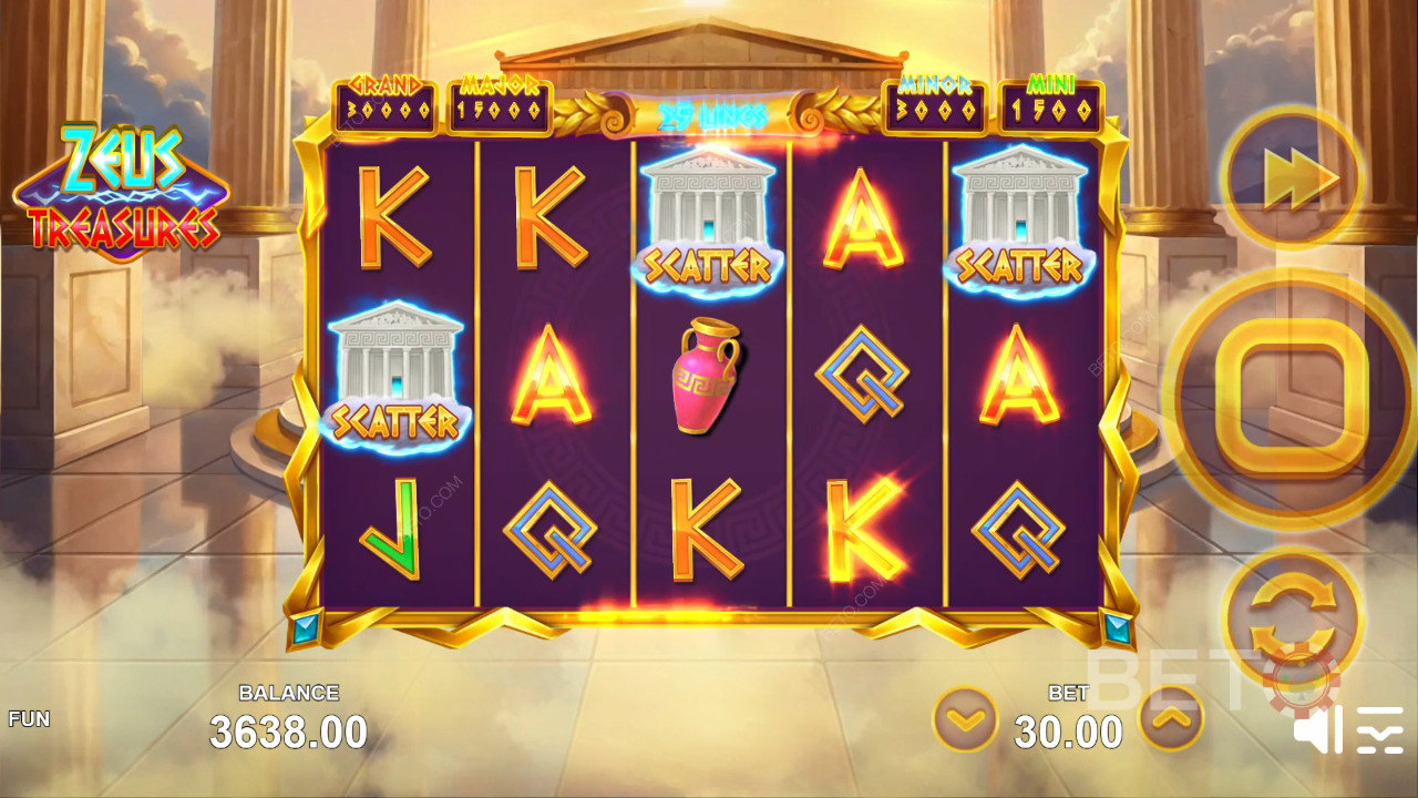 Zeus Treasures Recensione di BETO Slots