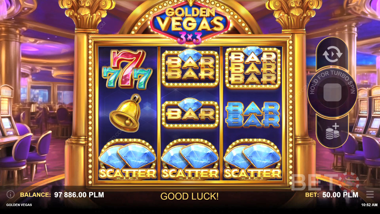 Golden Vegas 3x3 Recensione di BETO Slots