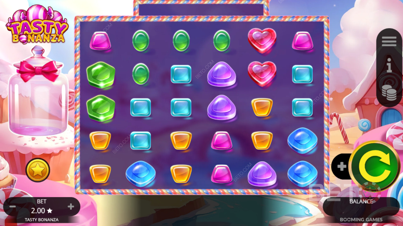 Le funzioni bonus spiegate in Tasty Bonanza da Booming Games