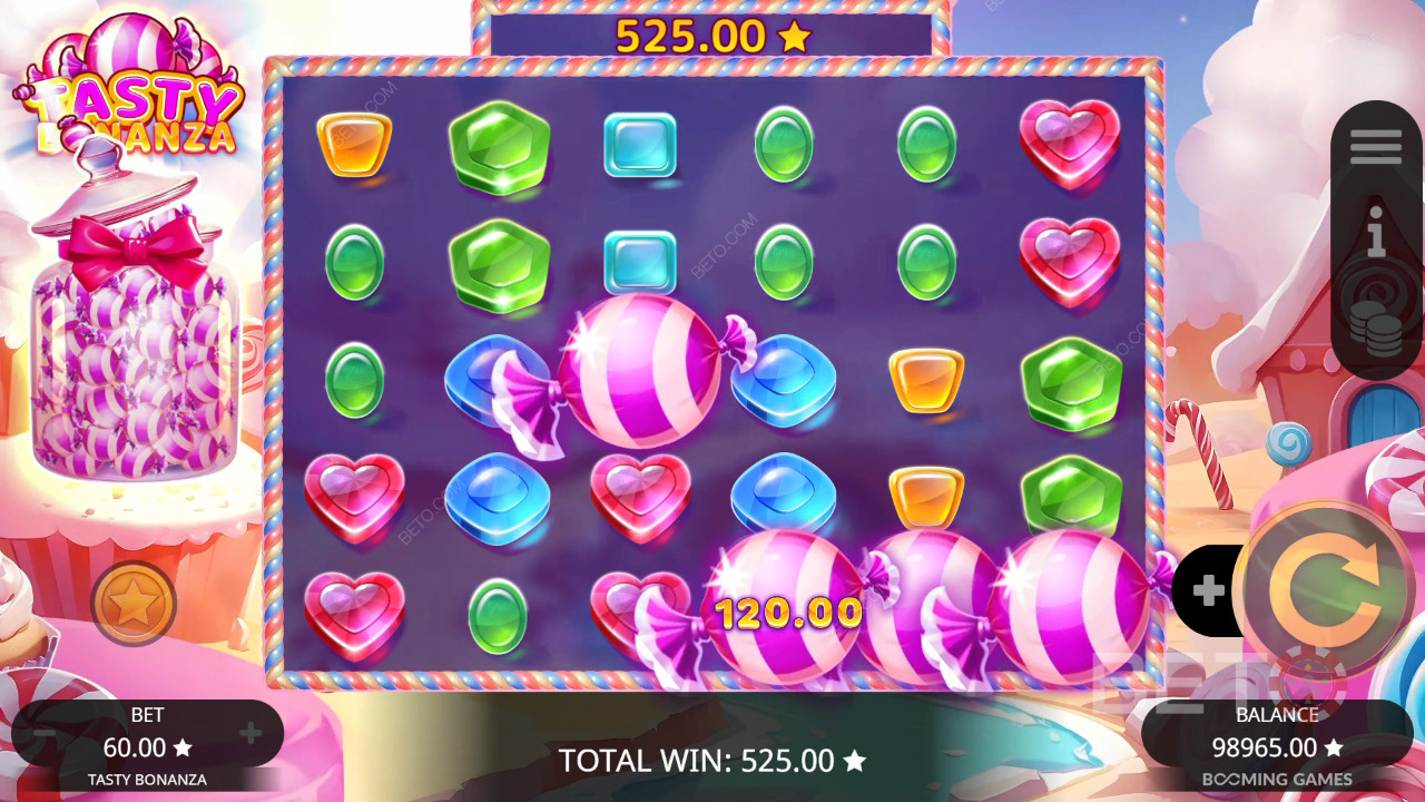 Recensione di Tasty Bonanza da parte di BETO Slots