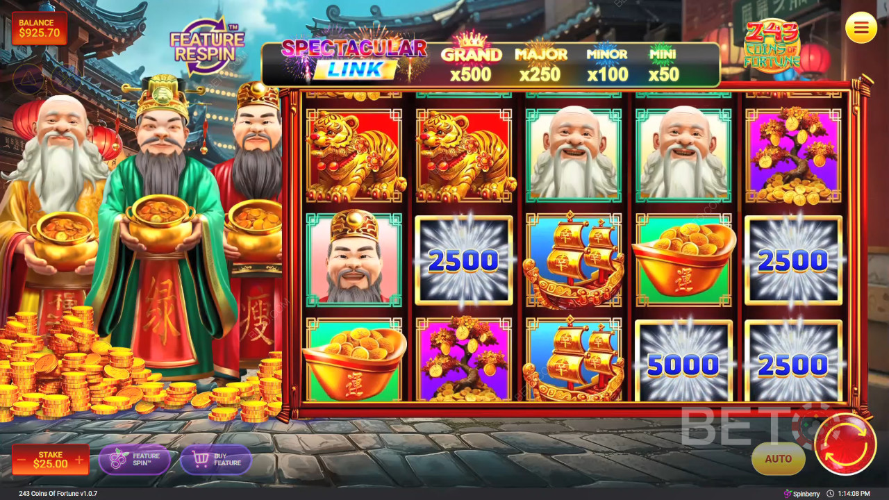 243 Coins of Fortune Recensione di BETO Slots