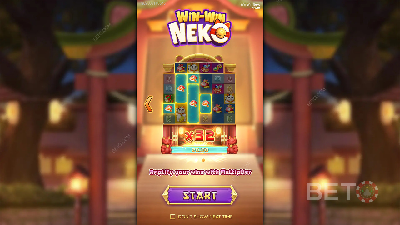 Vinci 5.000x la tua puntata nella slot online Win Win Neko!