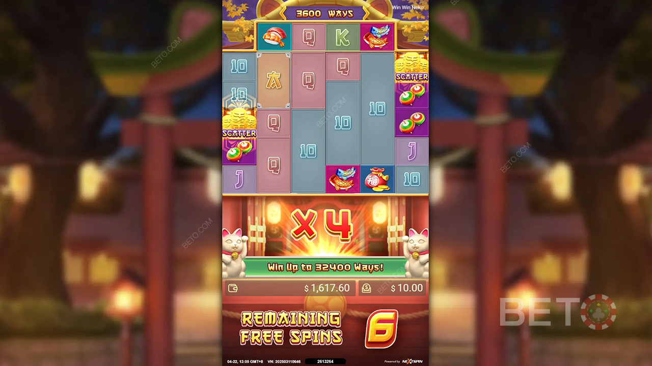 Caratteristiche del bonus spiegate in Win Win Neko di Nextspin