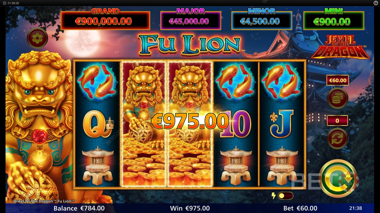 Jewel of the Dragon Fu Lion Recensione di BETO Slots