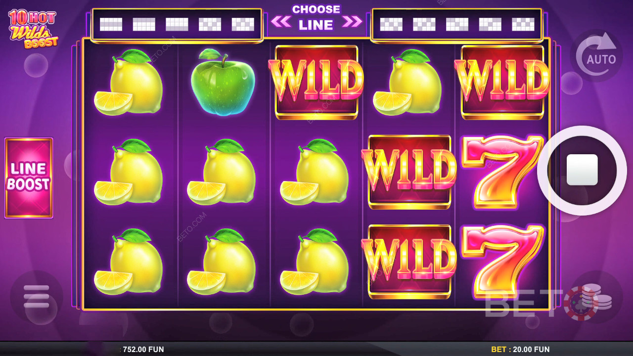 10 Hot Wilds Boost Recensione di BETO Slots