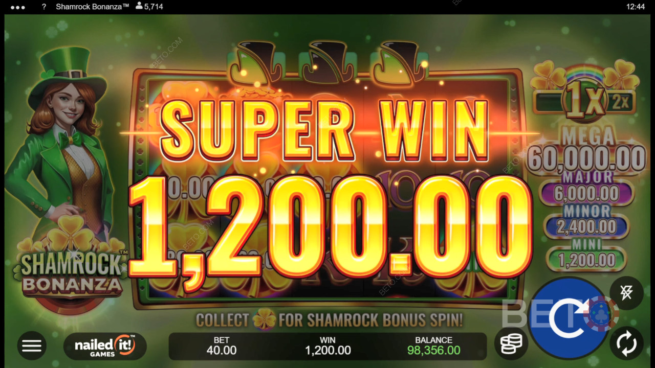 Le funzioni bonus spiegate in Shamrock Bonanza di Nailed It! Giochi