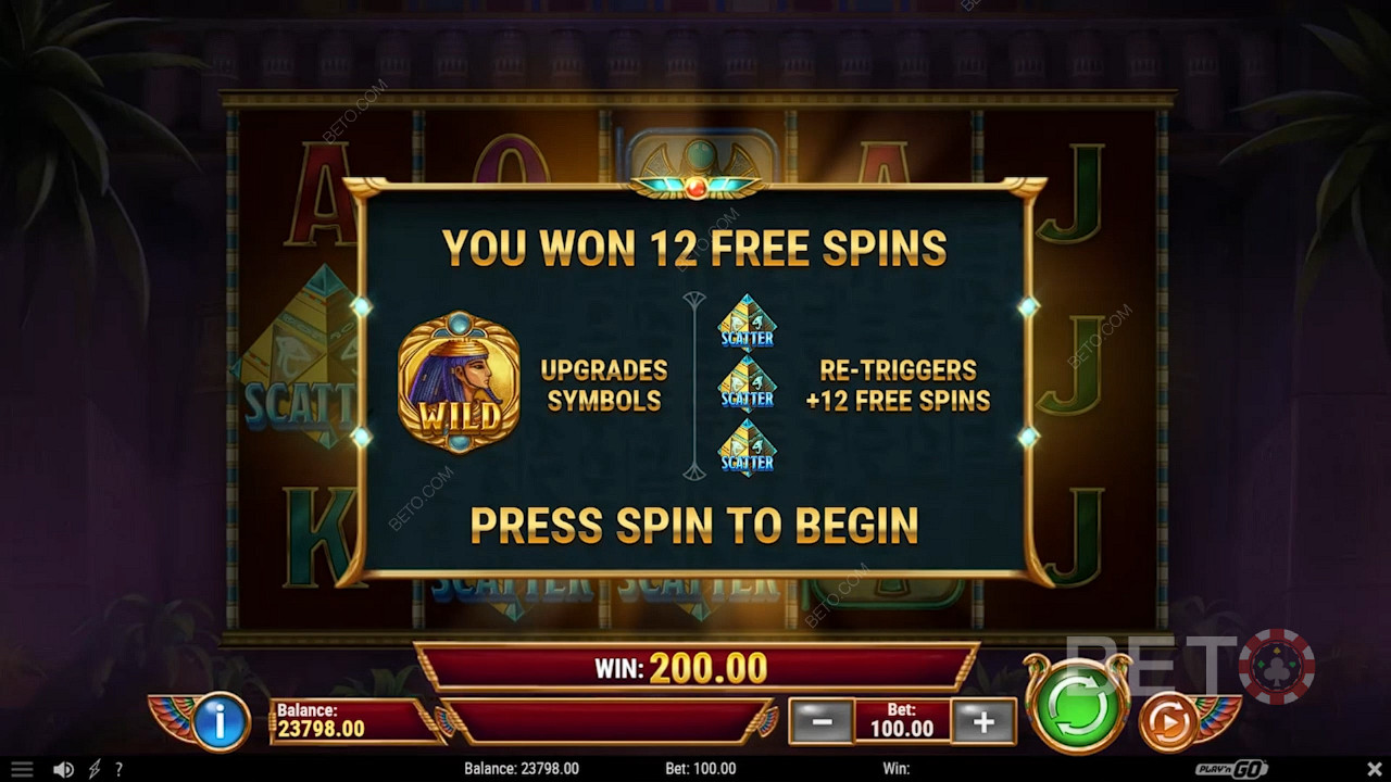 Sbloccate la modalità Free Spin per ottenere 12 Free Spin e riattivare fino a 150 Free Spin.