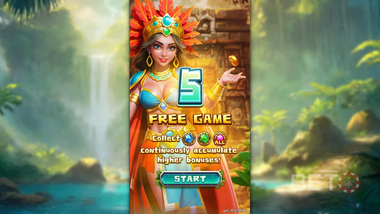 Caratteristiche bonus spiegate in Queen of Inca di Fa Chai Gaming
