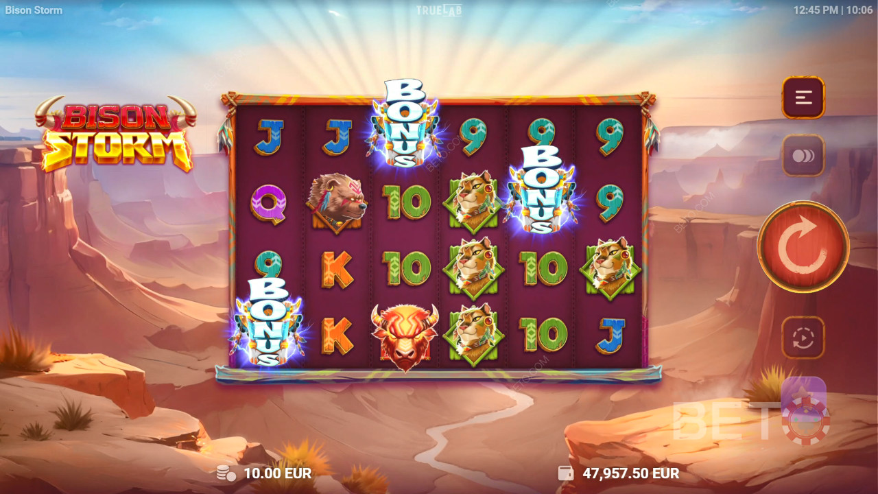 Recensione di Bison Storm da parte di BETO Slots