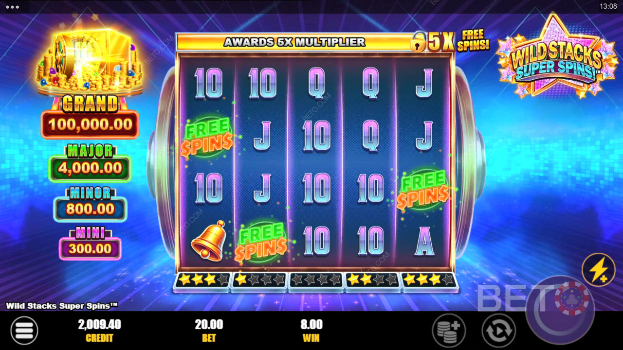 Wild Stacks Super Spins Recensione di BETO Slots