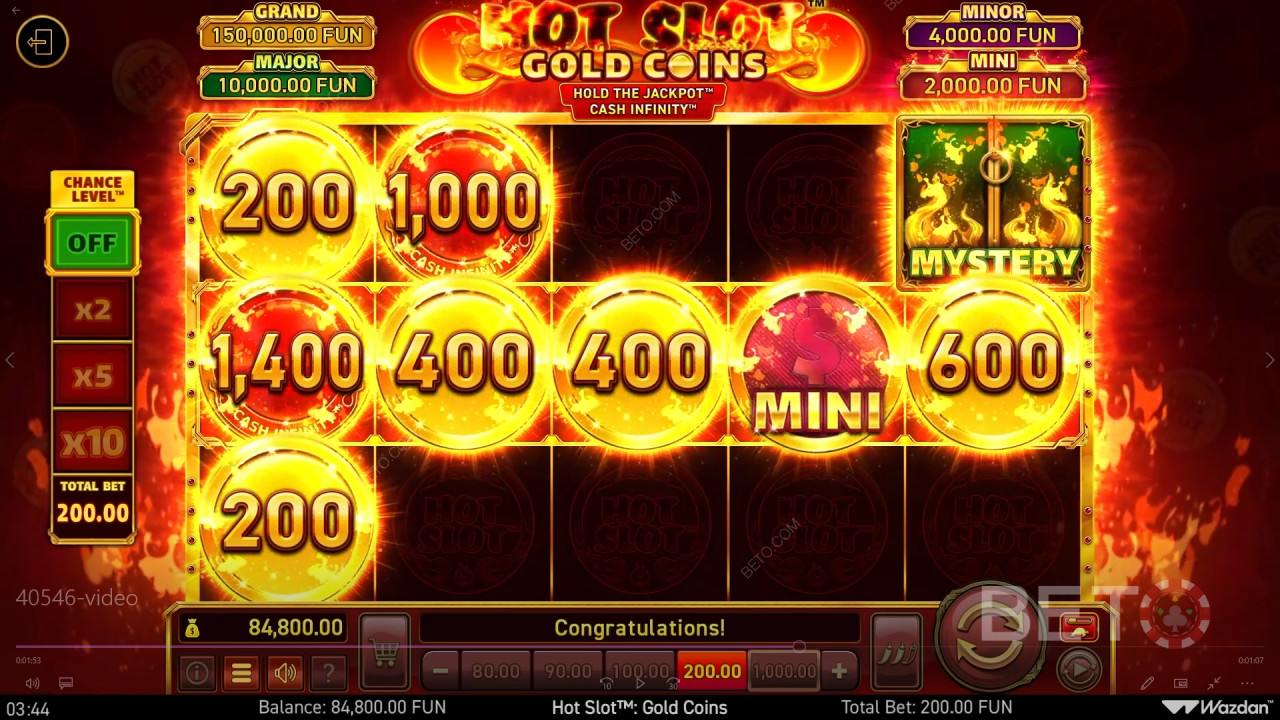 Slot calda: Gold Coins Recensione di BETO Slots