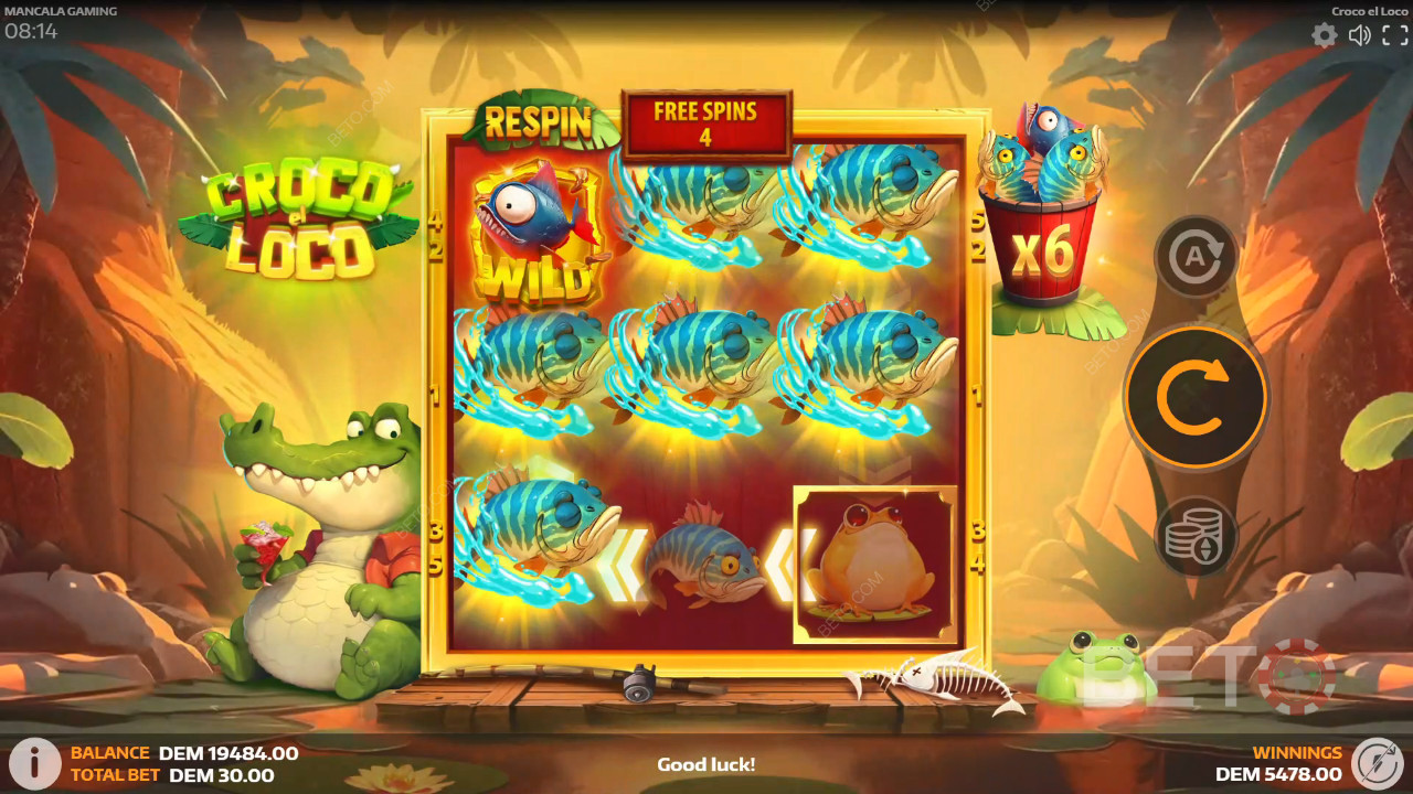 Croco el Loco Recensione di BETO Slots