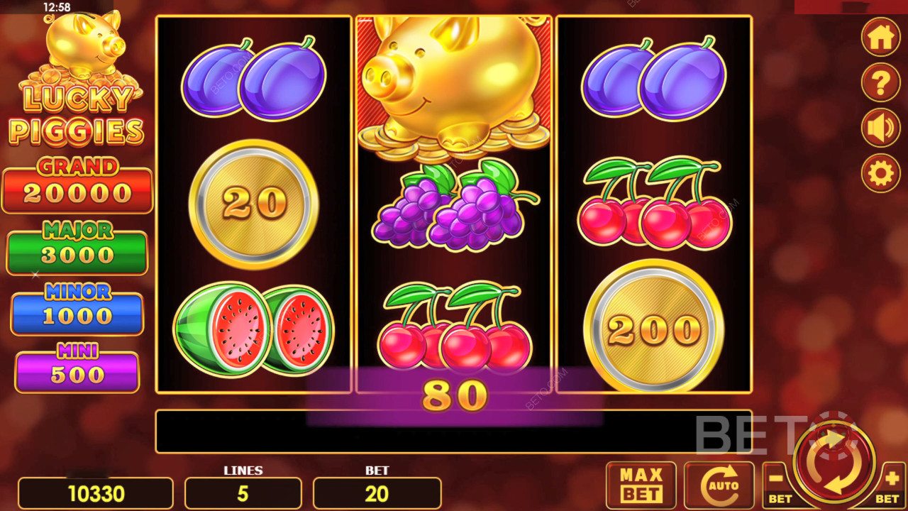 Recensione di Lucky Piggies da parte di BETO Slots