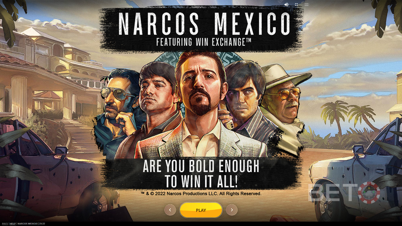 Corriil rischio e vinci tutto con la slot online Narcos Mexico
