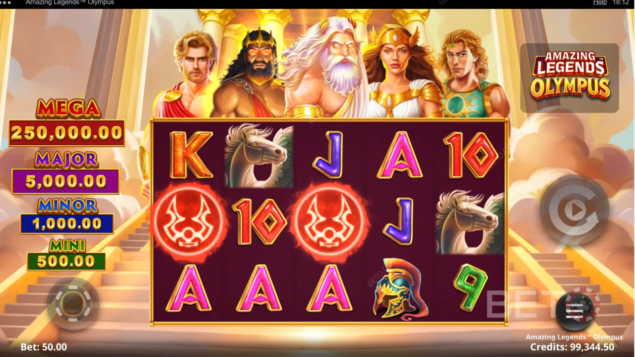 Recensione di Amazing Legends Olympus da parte di BETO Slots