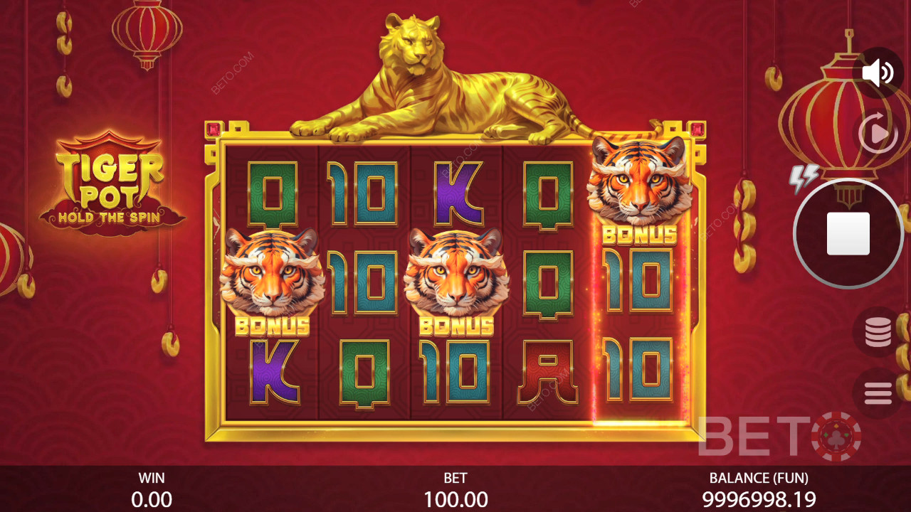 Tiger Pot: Hold The Spin Recensione da BETO Slots