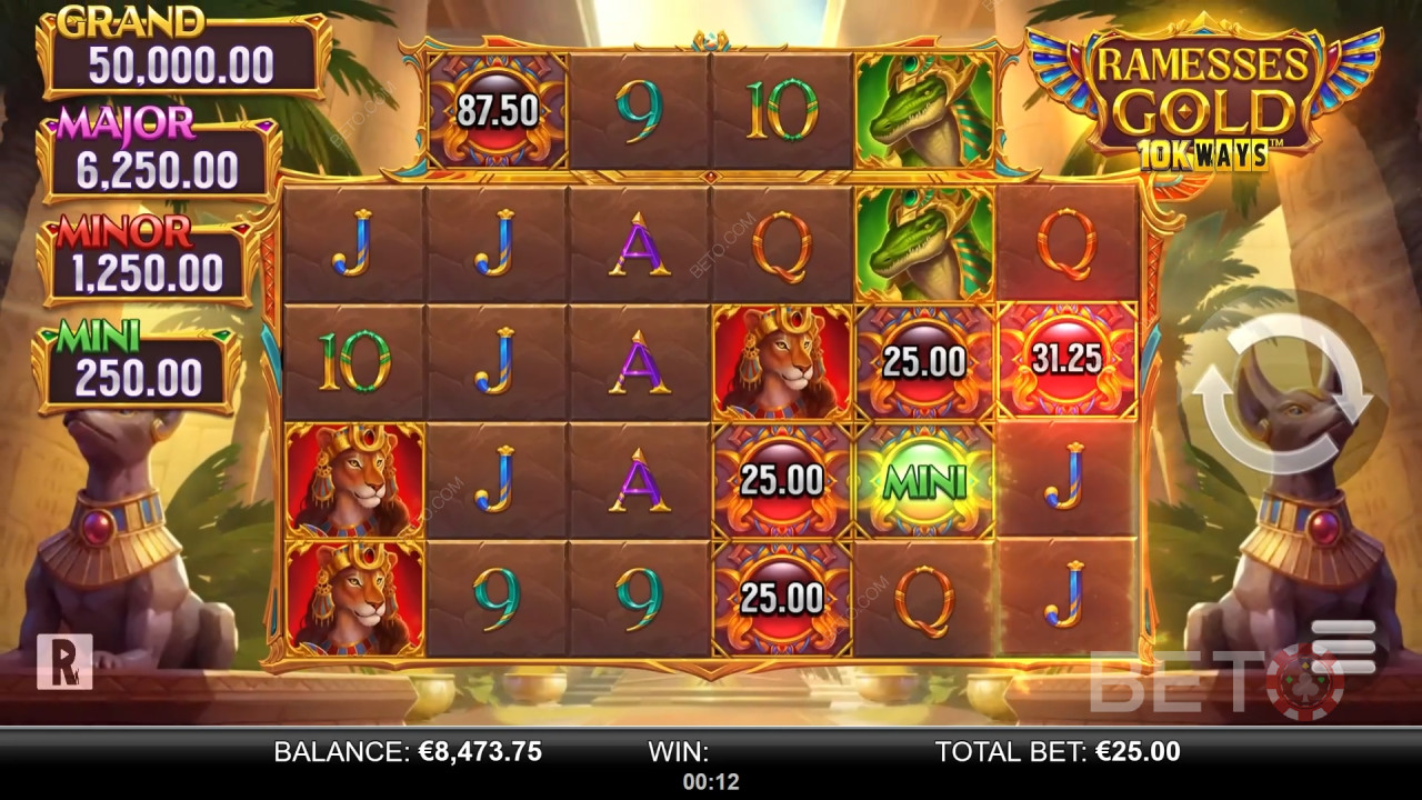 Recensione di Ramsesses Gold 10K Ways da parte di BETO Slots
