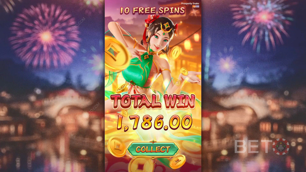 Vinci 5.000x la tua puntata nella slot Prosperity Snake!