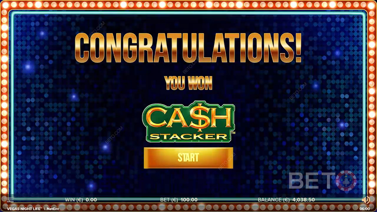 Il Cash Stacker è la caratteristica più eccitante di questo gioco da casinò.