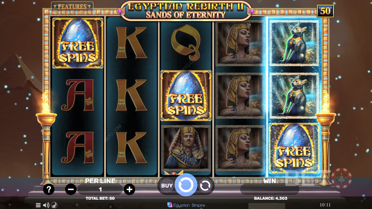 Egyptian Rebirth 2 - Sands of Eternity Recensione di BETO Slots
