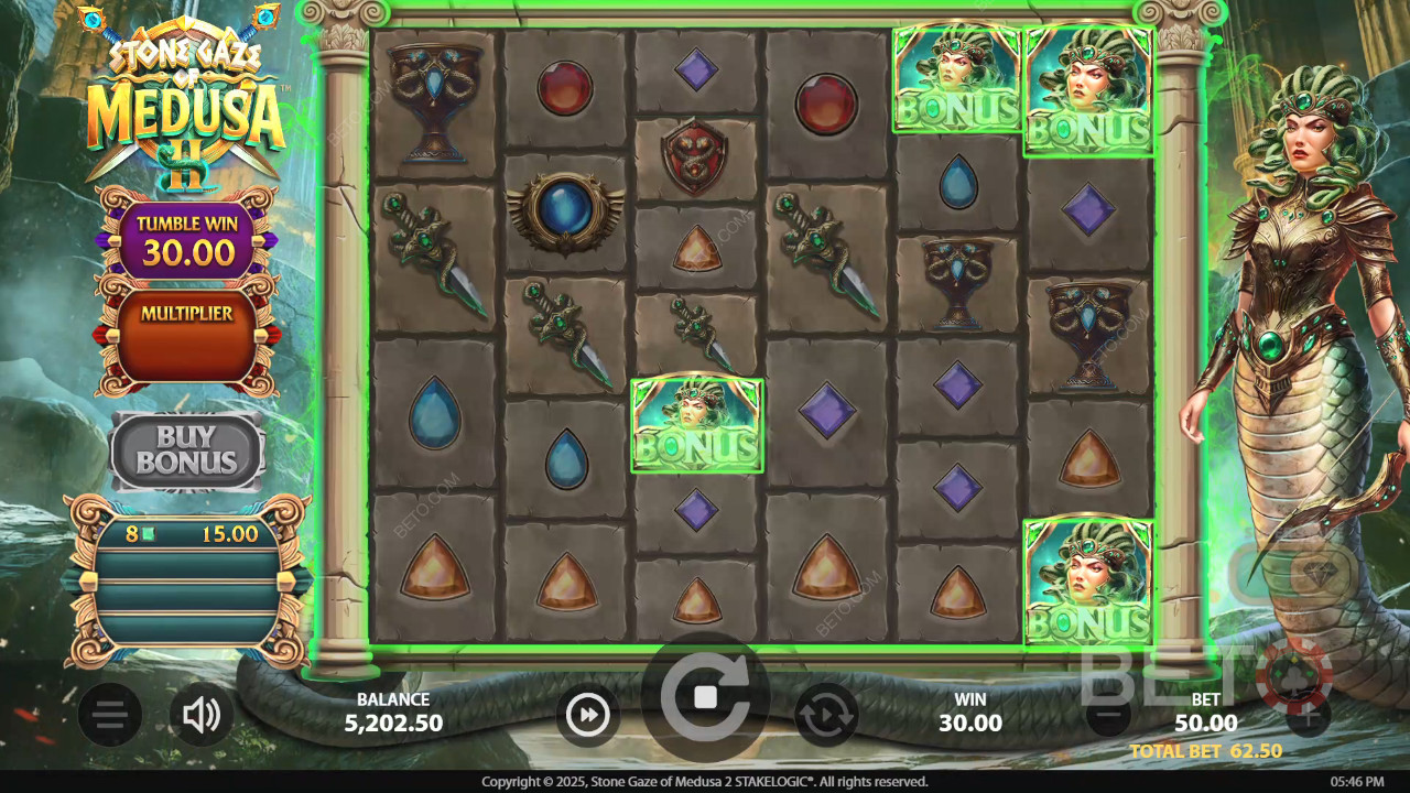 Stone Gaze of Medusa 2 Recensione di BETO Slots