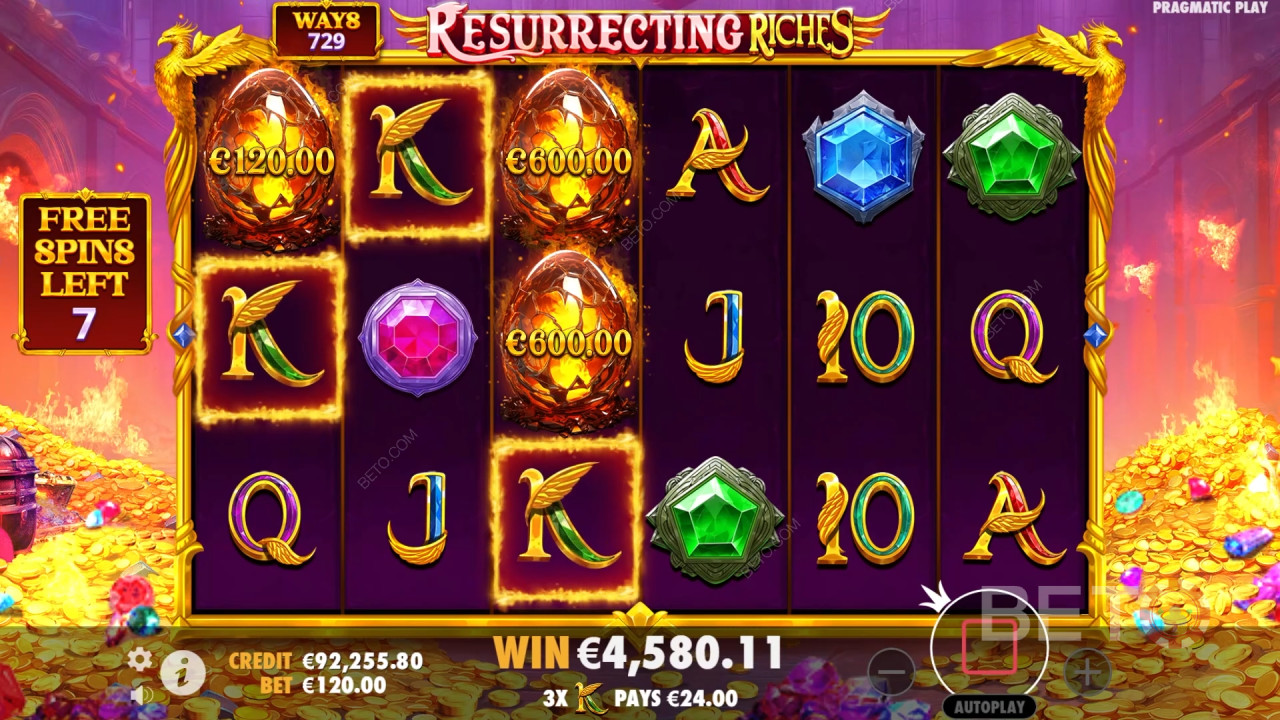 Le funzioni bonus spiegate in Resurrecting Riches di Pragmatic Play