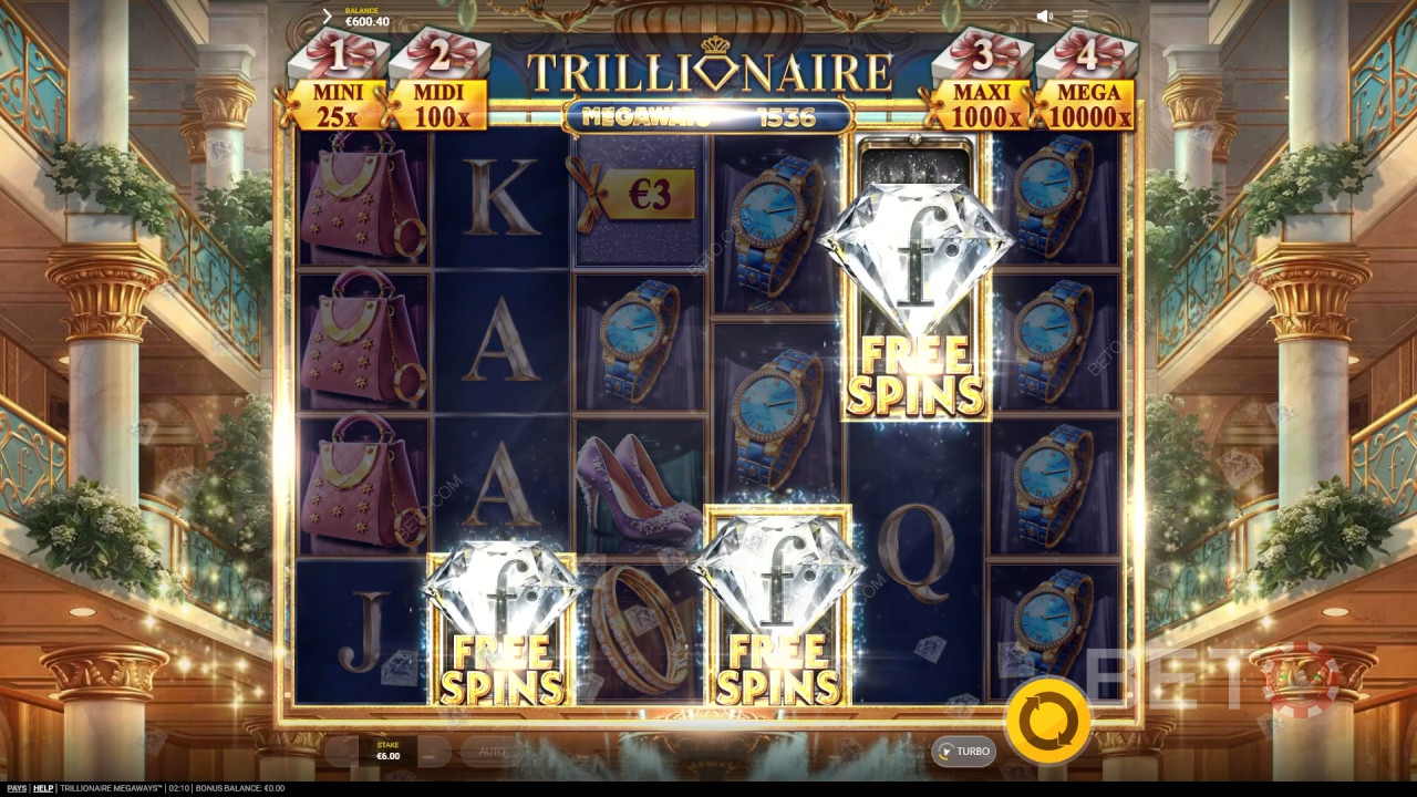 Recensione di Trillionaire Megaways da parte di BETO Slots