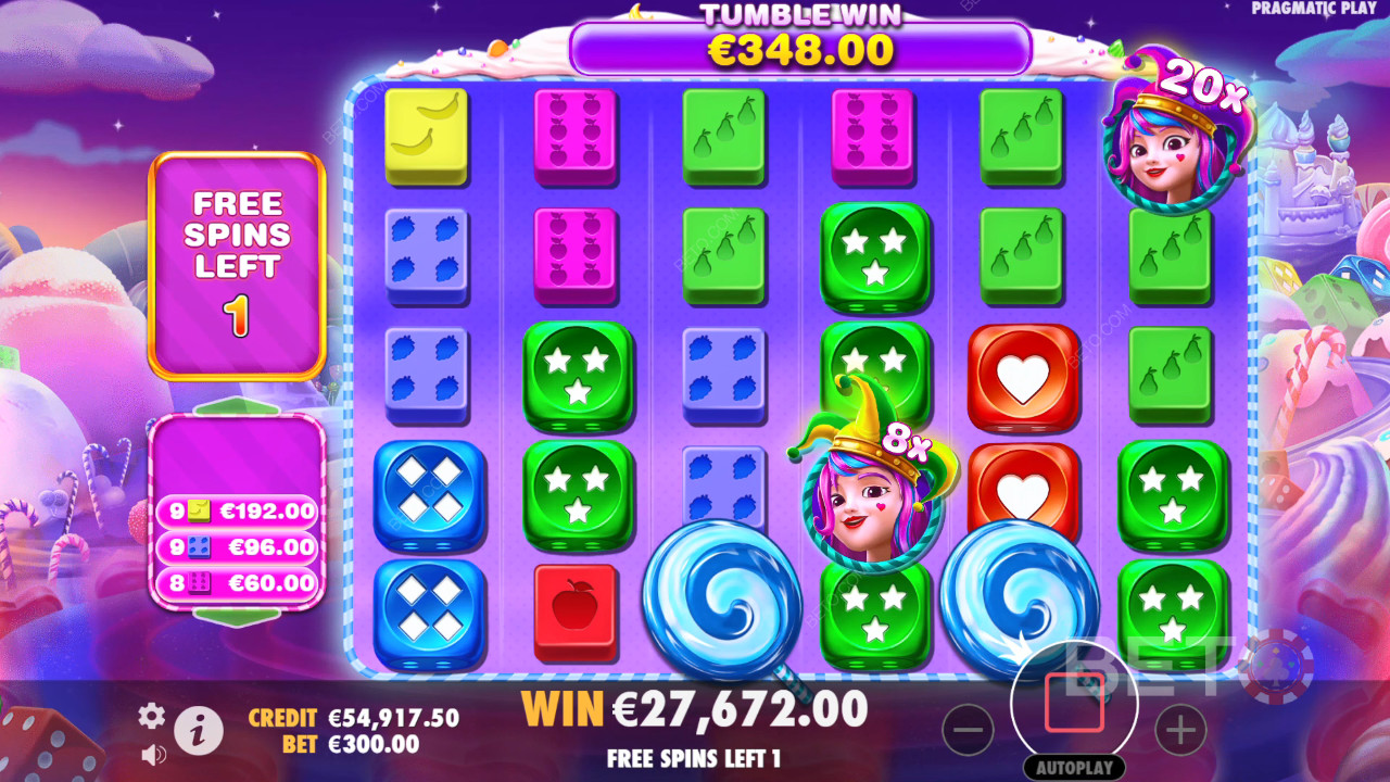 Le funzioni bonus spiegate in Sweet Bonanza 1000 Dice di Pragmatic Play