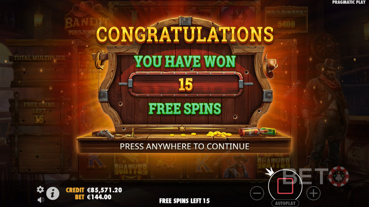 Le funzioni bonus spiegate in Bandit Megaways da Pragmatic Play
