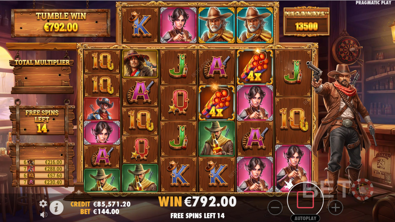 Vinci 5.000x la tua puntata nella slot online Bandit Megaways!