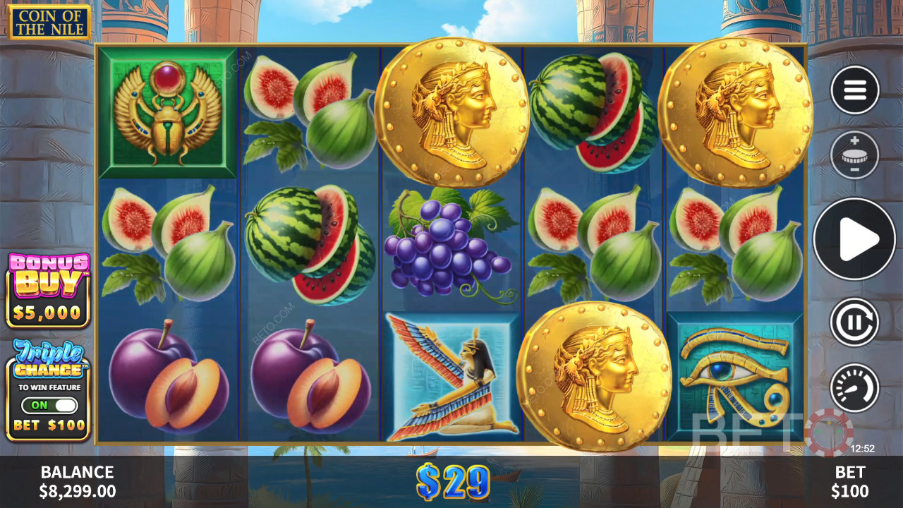 La recensione di Coin Of The Nile da parte di BETO Slots