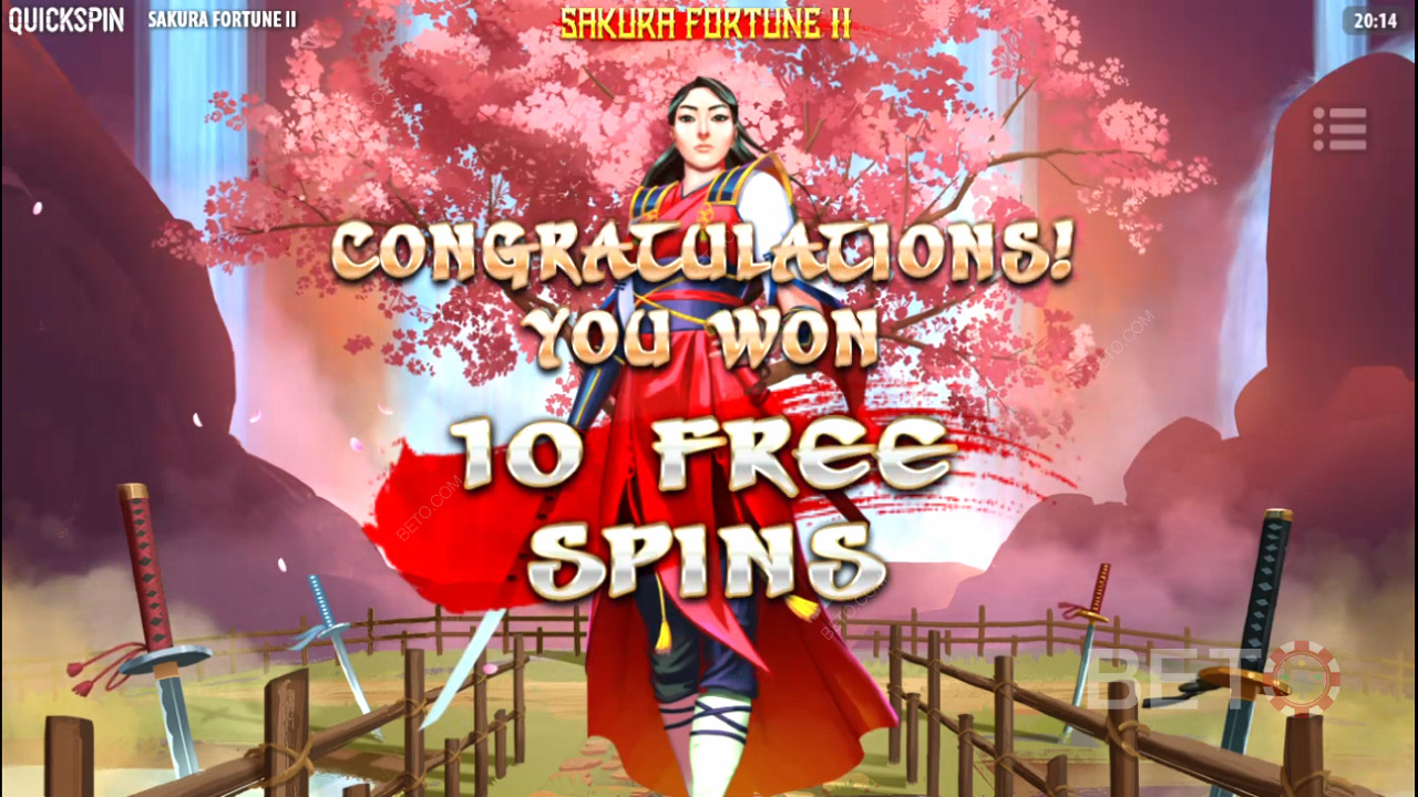 I giri gratis sono la funzione più eccitante della slot Sakura Fortune 2.
