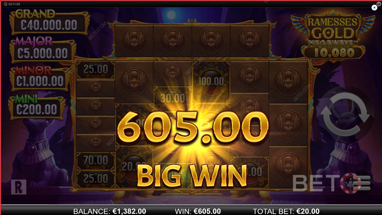 Ramesses Gold Megaways Recensione di BETO Slots
