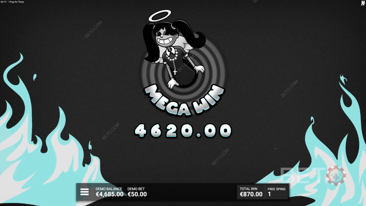 Vinci 13.333x la tua puntata nella slot machine Pray For Three!