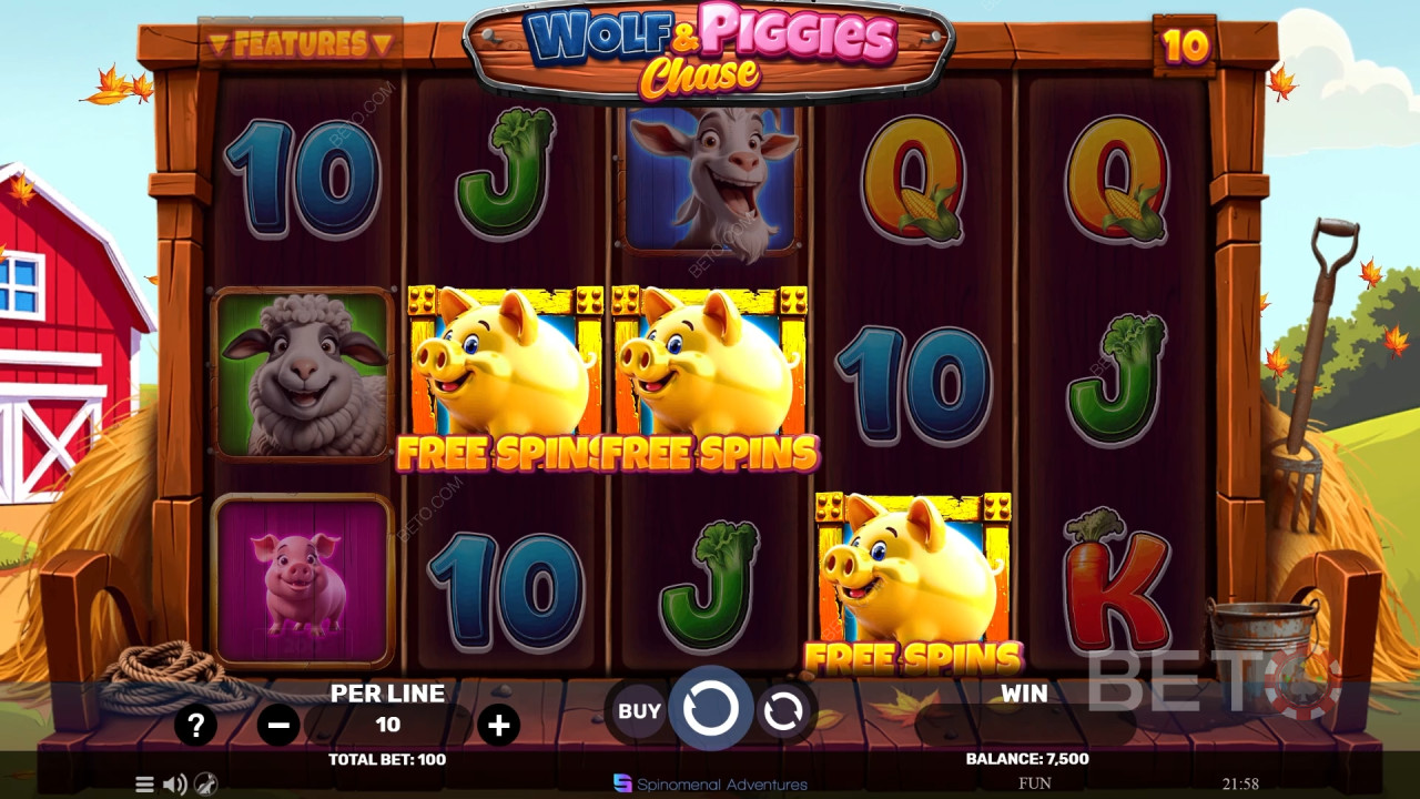 Wolf & Piggies Chase Gioco Gratuito