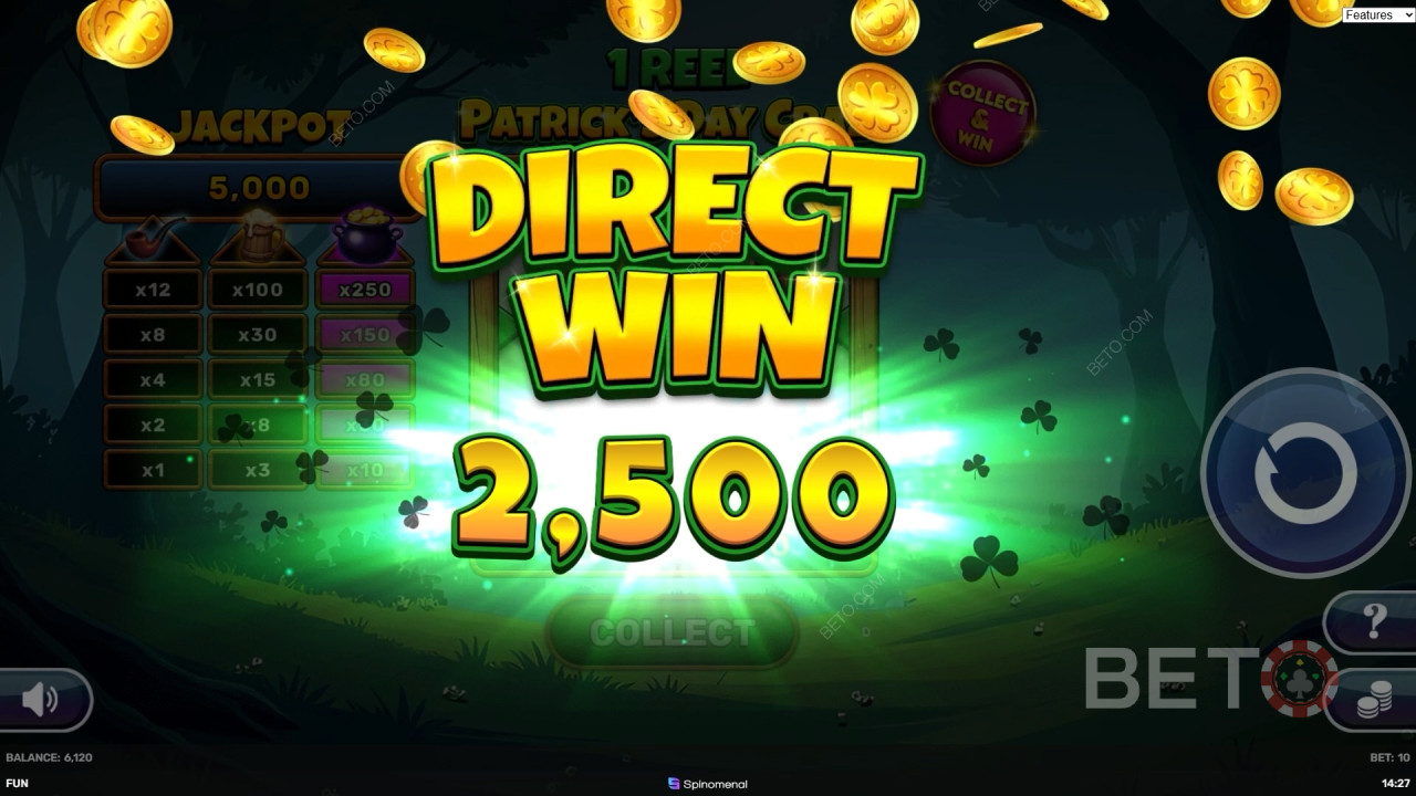 Vinci 500x la tua puntata nella slot online 1 Reel - Patrick
