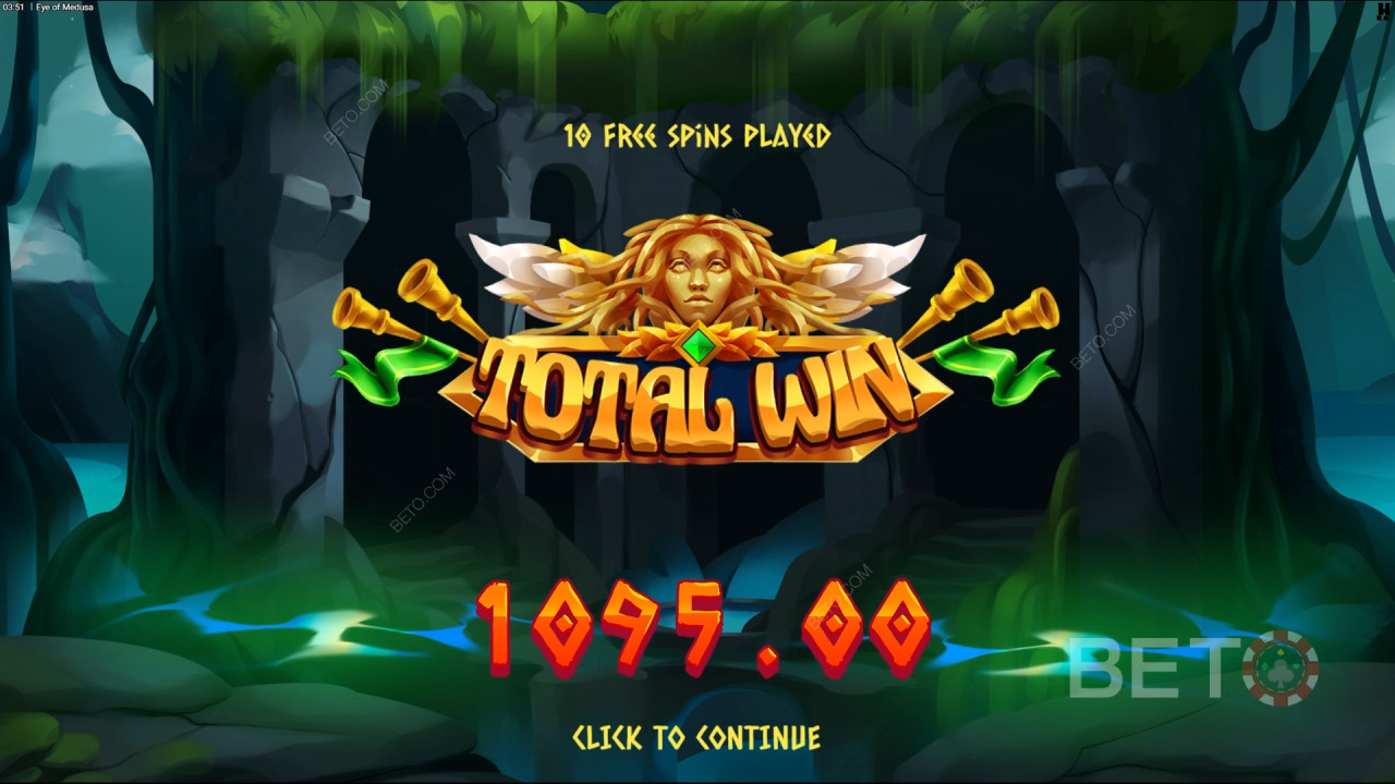 Vinci 10.000x la tua puntata nella slot online Eye of Medusa!