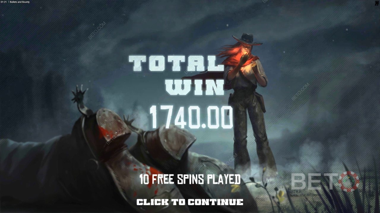 Vinci 20.000x la tua puntata nella slot Bullets and Bounty!