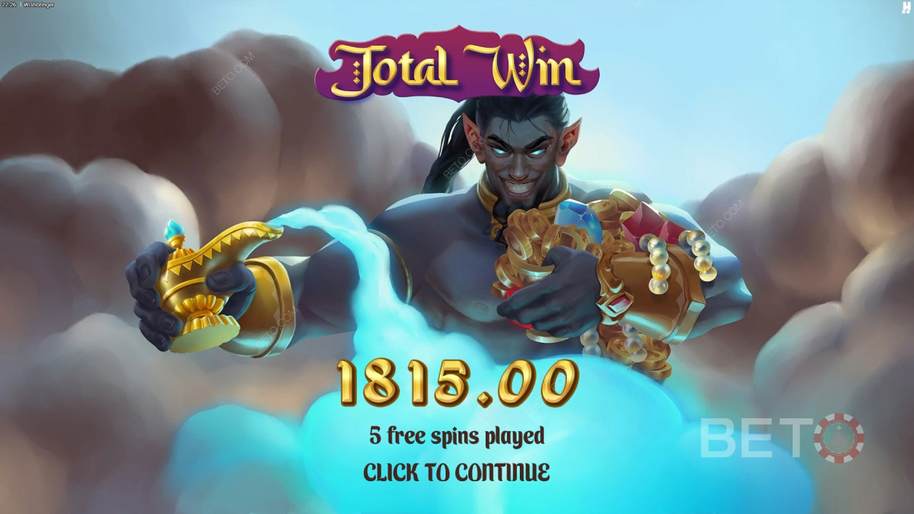 Vinci 10.000x la tua puntata nella slot Wishbringer!