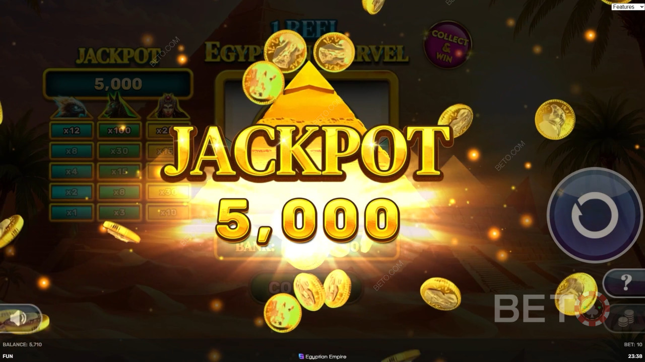 1 Reel - Egyptian Marvel Recensione di BETO Slots